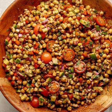 Dense Bean Salad (Mediterranean-Style)