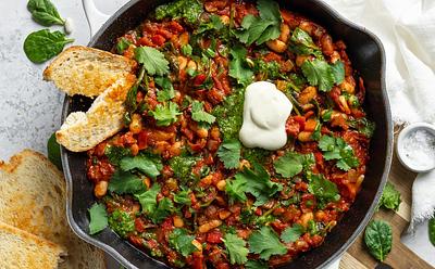 Vegan White Bean Shakshuka