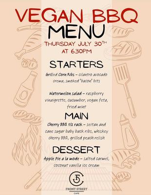 Vegan BBQ at Front Street Cafe