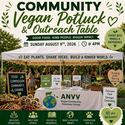 Community Vegan Potluck with Outreach Table