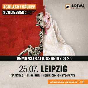 Demo in Leipzig: „Schlachthäuser schließen!“