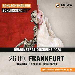 Demo in Frankfurt: „Schlachthäuser schließen!“