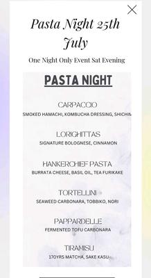 Pasta Night at Wakamama