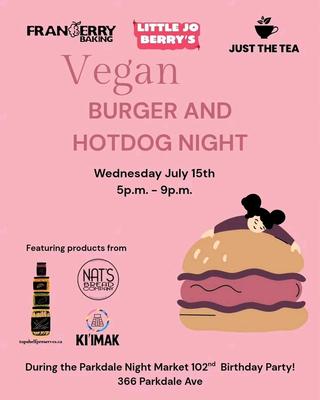 Vegan BURGER AND HOTDOG NIGHT