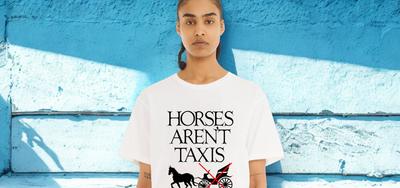 Collina Strada and PETA Drop New Shirt in Support of NYC’s Horse-Drawn Carriage Ban