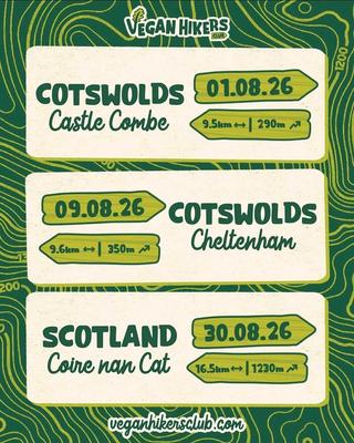 Vegan Hikers Club at COTSWOLDS Castle Combe