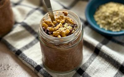 Zero Waste Chocolate Overnight Oats