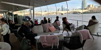 A fun boat party along the Thames, for the launch of my new cookbook
