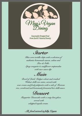 May's Vegan Dining Pop Up