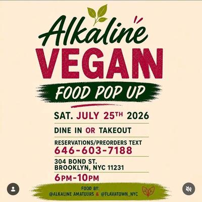 Alkaline VEGAN FOOD POP UP