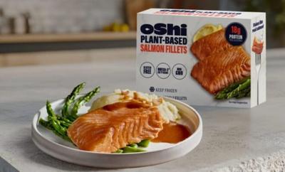 Oshi Puts Plant-Based Salmon on a Times Square Billboard