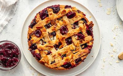 Vegan Almond Cherry Pie