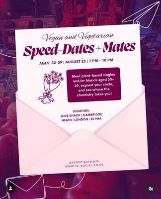 Vegan and Vegetarian Speed Dates +Mates