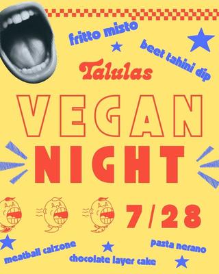 Talulas VEGAN NIGHT