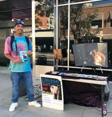 *N.I.C.E.* Leafletting & Video Vegan Outreach on Third Street Promenade
