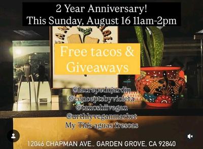 2 Year Anniversary: Free Tacos & Giveaways