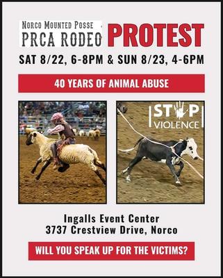 NORCO MOUNTED POSSE PRCA RODEO PROTEST