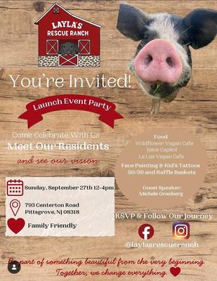 Official Launch Event Party for Layla's Rescue Ranch