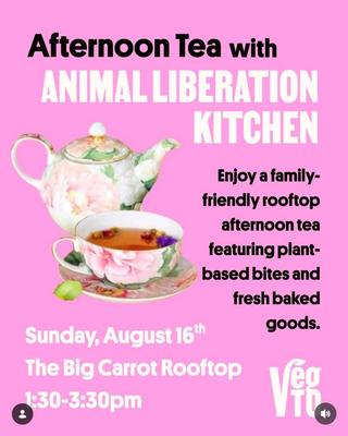 Afternoon Tea with ANIMAL LIBERATION KITCHEN
