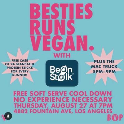 BESTIES RUNS VEGAN.