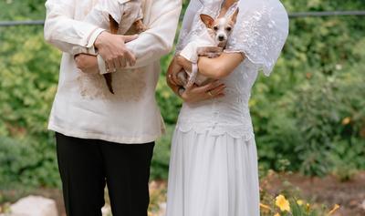 These Vegan Influencers Got Married in a Backyard With 12 Guests—and It Was Perfect