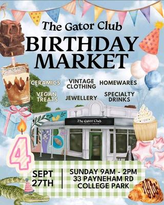 The Gator Club BIRTHDAY MARKET