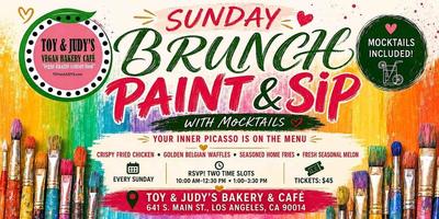 "Vegan Brunch & Paint Sundays" @ TOY & JUDY'S