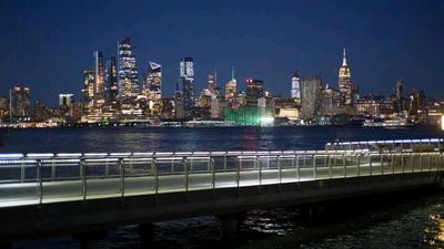 Hoboken: Hudson River Summertime Stroll, Pier C Park, and Mamoun's Falafel
