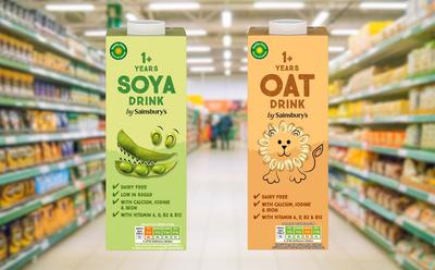 Sainsbury’s Launches Kid-Friendly Soy And Oat Milk