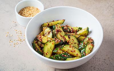 What Is The Viral Cucumber Salad? How To Make It Vegan