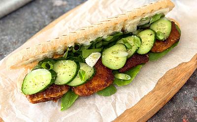 This Fiery Tofu Sandwich Is A Protein-Packed Vegan Lunch