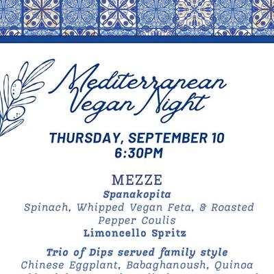 Mediterranean Vegan Night
