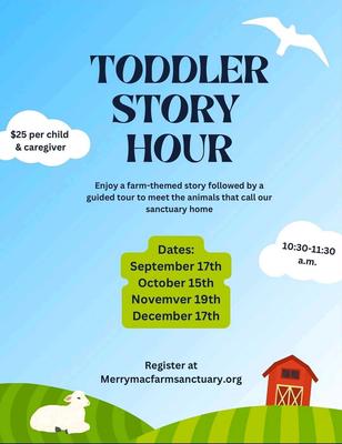 TODDLER STORY HOUR at MERRYMAC FARM SANCTUARY