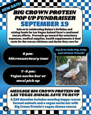 BIG CROWN PROTEIN POP UP FUNDRAISER