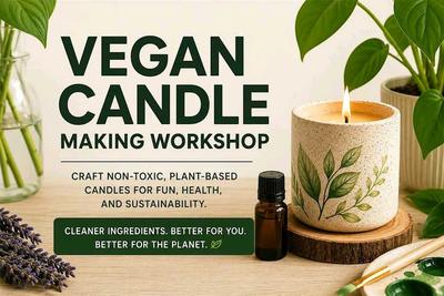 Vegan Candle Making Class for Beginners (Sustainability Workshops)