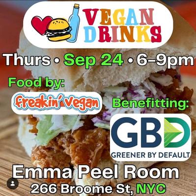 VEGAN DRINKS AT EMMA PEEL ROOM