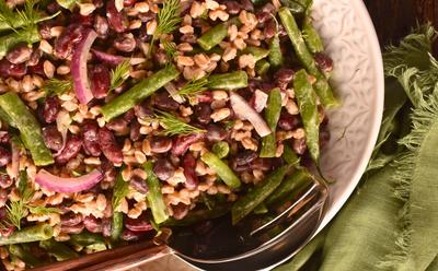 Lemony Farro And Bean Salad