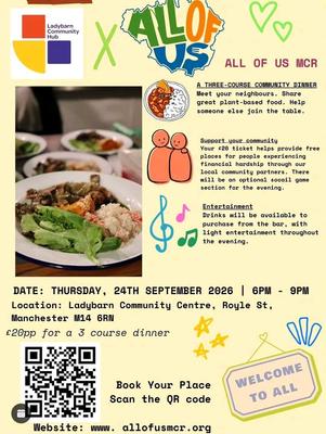 A THREE-COURSE COMMUNITY DINNER