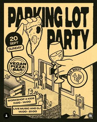PARKING LOT PIZZA PARTY!