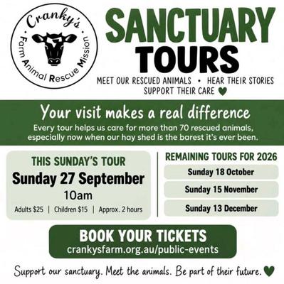 SANCTUARY TOURS - MEET OUR RESCUED ANIMALS