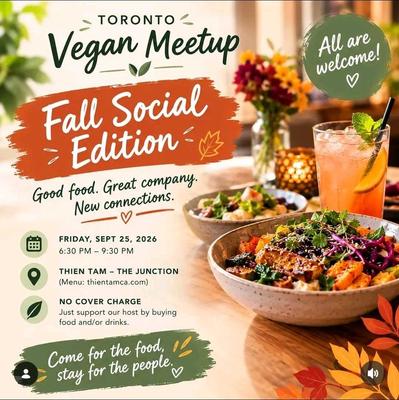 TORONTO VEGAN MEETUP Fall Social Edition