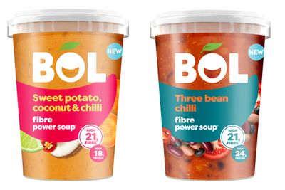 BOL Adds 21g-Fibre Soups to Six UK Grocers as National Fibre Intake Lags