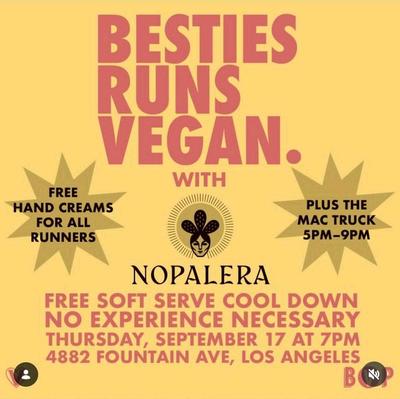 BESTIES RUNS VEGAN.