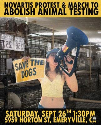 NOVARTIS PROTEST & MARCH TO ABOLISH ANIMAL TESTING