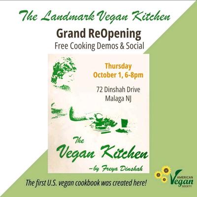 The Landmark Vegan Kitchen Grand ReOpening Free Cooking Demos & Social