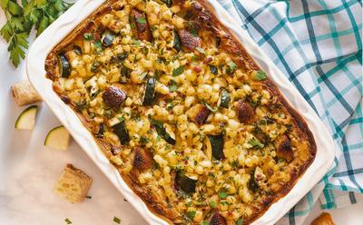 Loaded Zucchini Breakfast Casserole