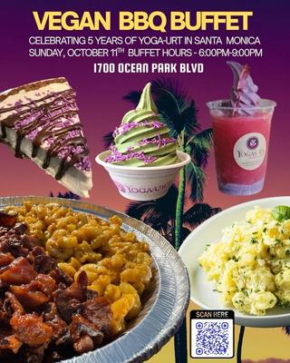 Vegan BBQ Buffet and Yogurt
