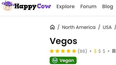 Early dinner with vegans at Vegos!