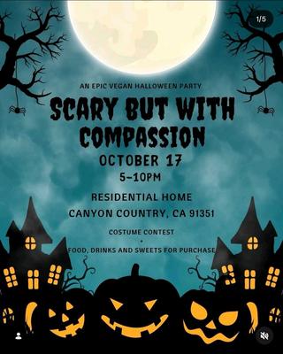 AN EPIC VEGAN HALLOWEEN PARTY SCARY BUT WITHCOMPASSION
