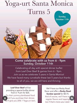 Yoga-urt Santa Monica Turns 5